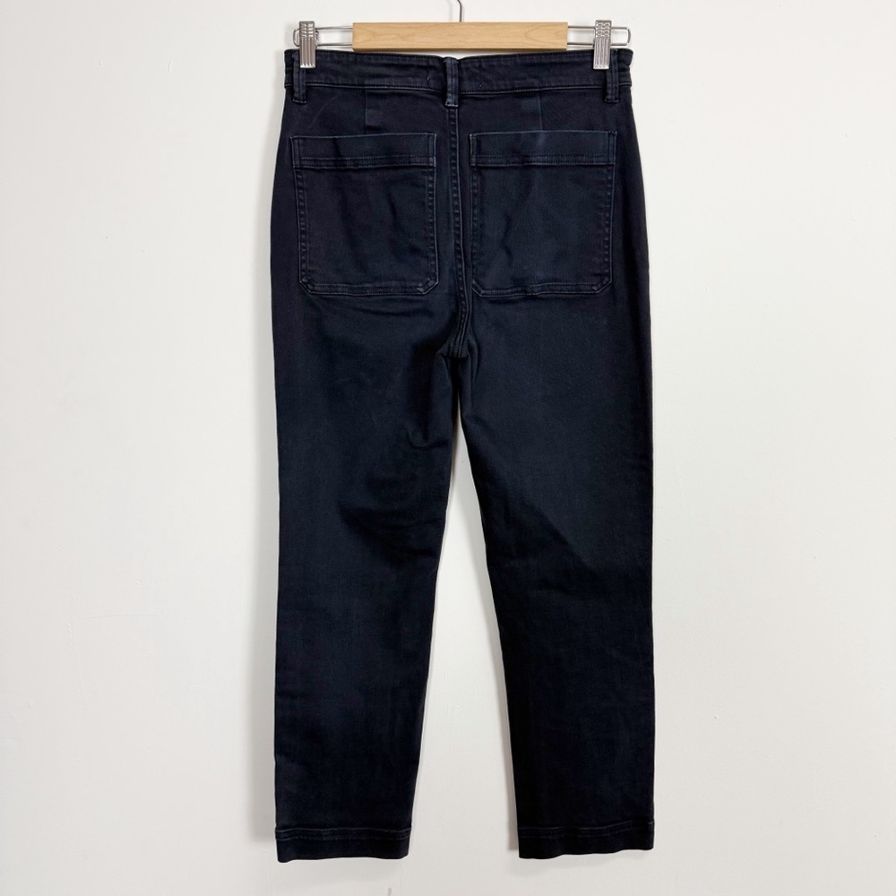 Everlane Cropped Slim Regular Pants Womens 4 Blue Chino Cotton Blend - Picture 2 of 10